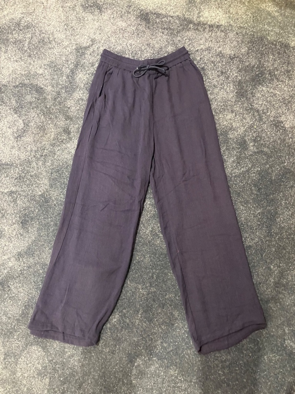 Halara Linen-Feel Wide Leg Pants (Medium) - Picture 2 of 7